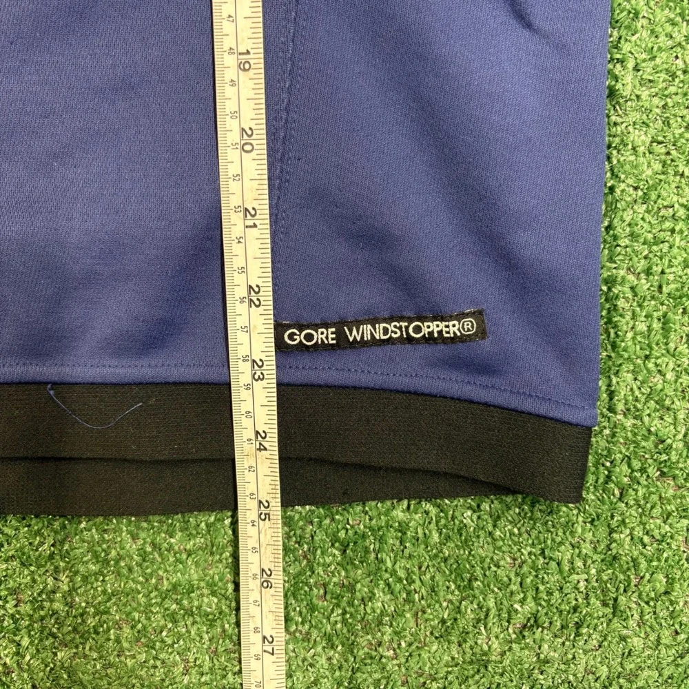 Vintage Mountain Hardwear Gore Windstopper 1/4 Zip Pullover Jacket Blue Mens M